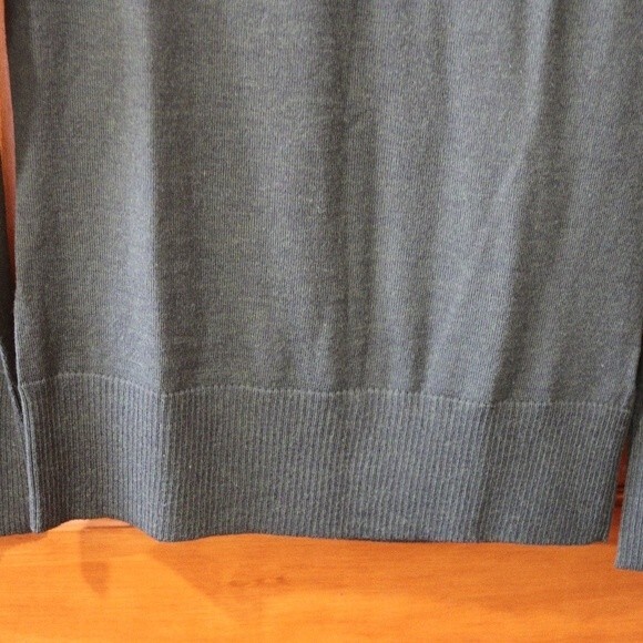 VICTOR ALFARO Vintage Gray Wool Turtleneck Sweater Long Sleeve Medium Designer - Picture 6 of 9